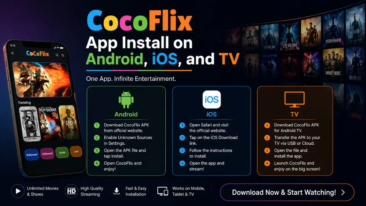 How to Install CocoFlix APK on Android, iOS, and Smart TV – Complete Guide