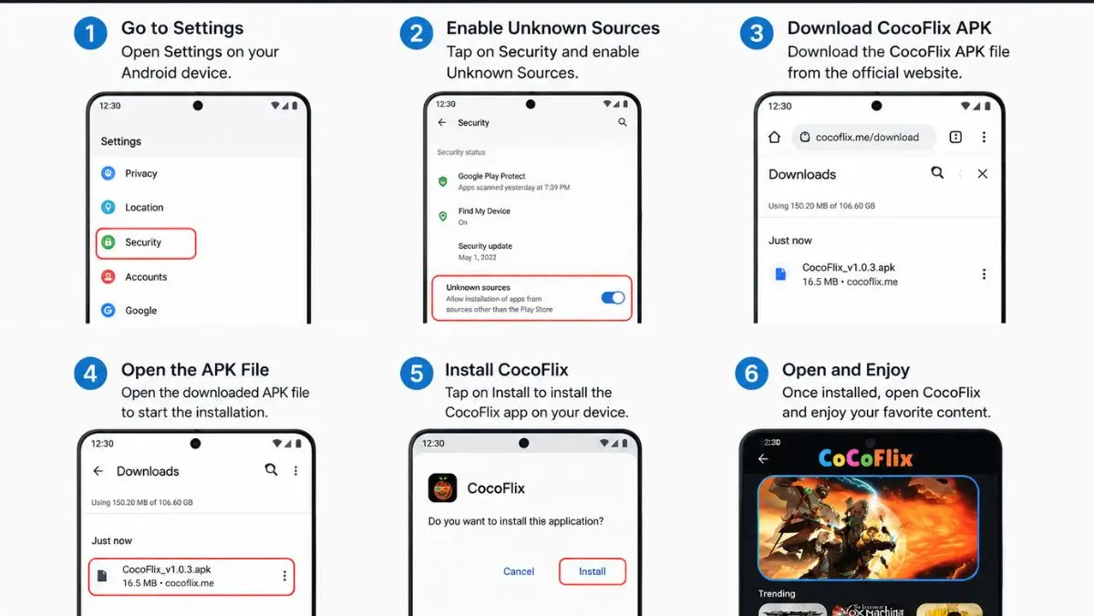 How to Install CocoFlix APK on Android